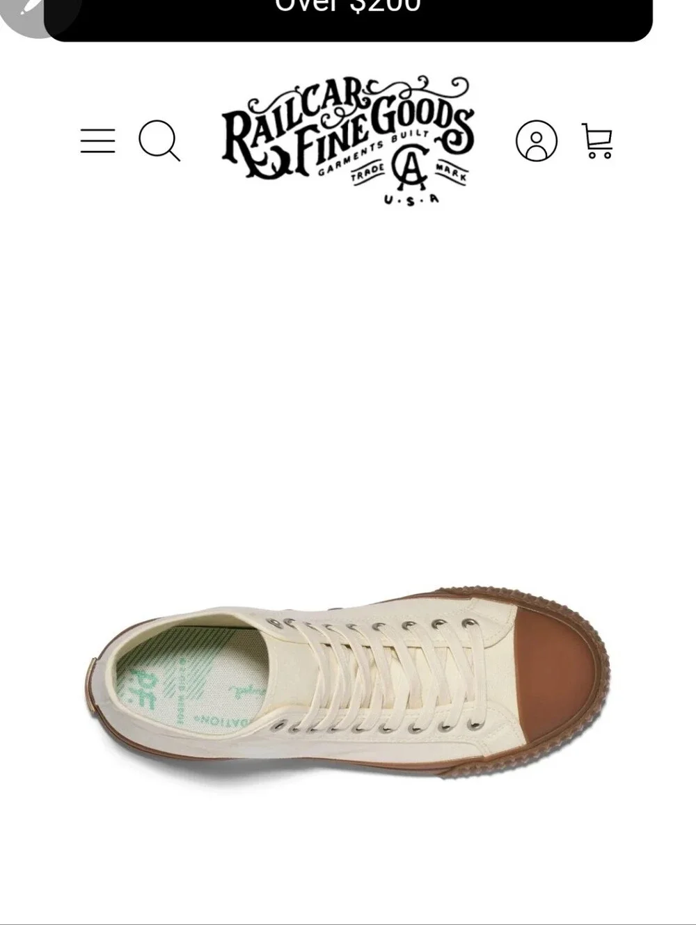 P.F. Flyers Cream High-Top Canvas Sneakers with Brown Sole